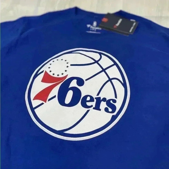 NEW Fanatics Men’s Philadelphia 76ers Joel Embiid #21 Jersey T Shirt Size L NBA - Picture 11 of 15